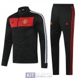 Manchester United Giacca Black Red + Pantaloni 2020/2021