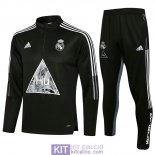 Real Madrid x Human Race Formazione Felpa Black II + Pantaloni 2