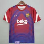 Maglia Barcelona Training Blue Red IV 2021/2022