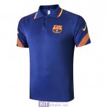 Maglia Barcelona Polo Blue 2020/2021