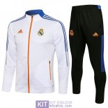 Real Madrid Giacca White II + Pantaloni Black II 2021/2022