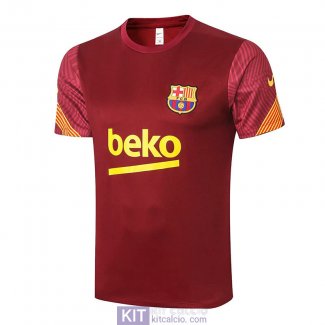 Maglia Barcelona Training Burgundy 2020/2021