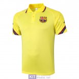 Maglia Barcelona Polo Yellow 2020/2021