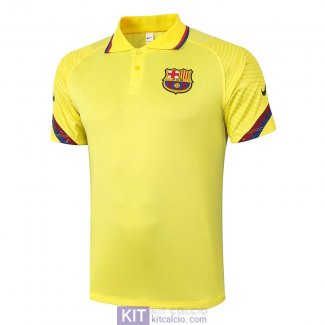 Maglia Barcelona Polo Yellow 2020/2021